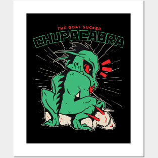 Legendary Goat-Sucking Chupacabra Posters and Art